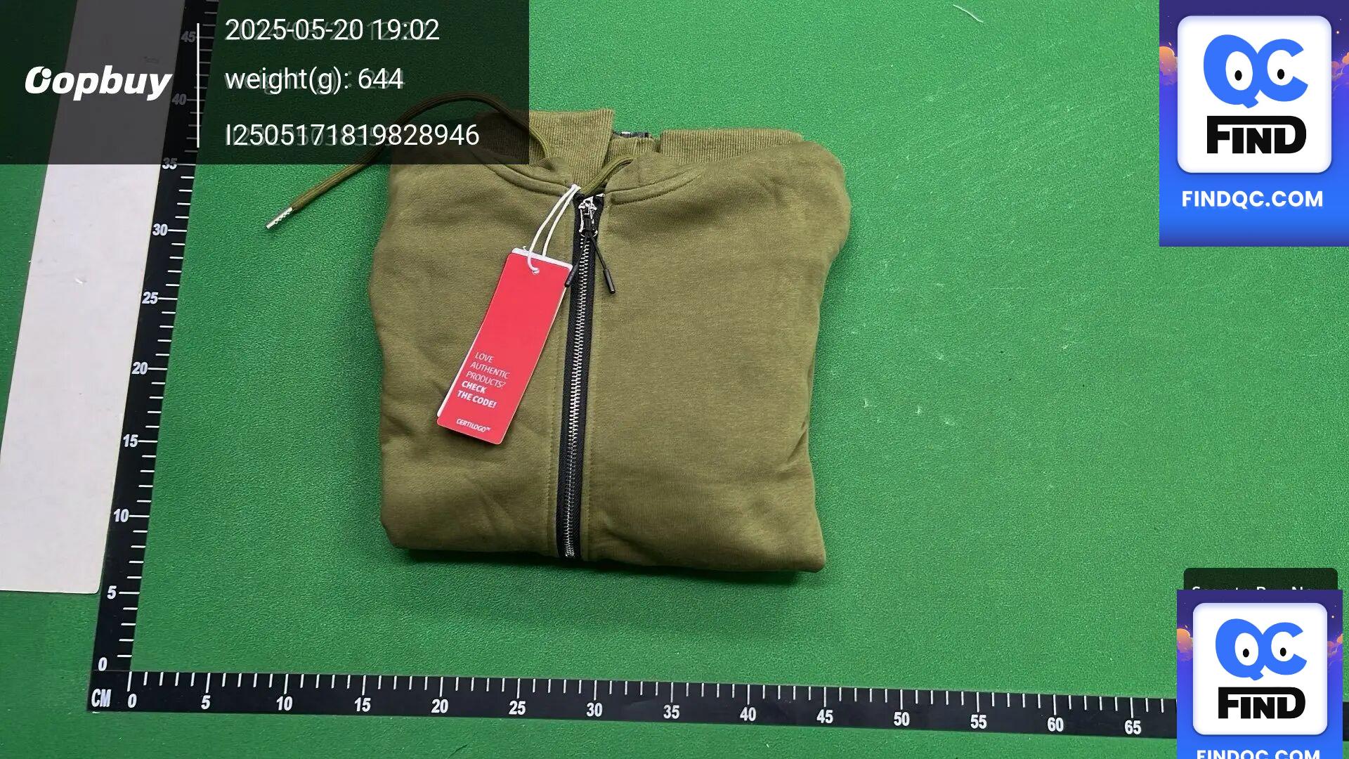 CP functional pioneer solid color spectacle lens design men's and women's solid color zipper autumn and winter New coat fashion brand sweater ius QC