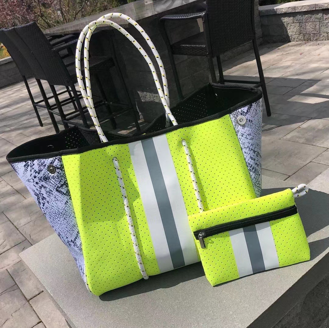 Dongguan factory diving material outdoor beach bag large capacity women's casual shoulder bag handbag child and mother shopping bag