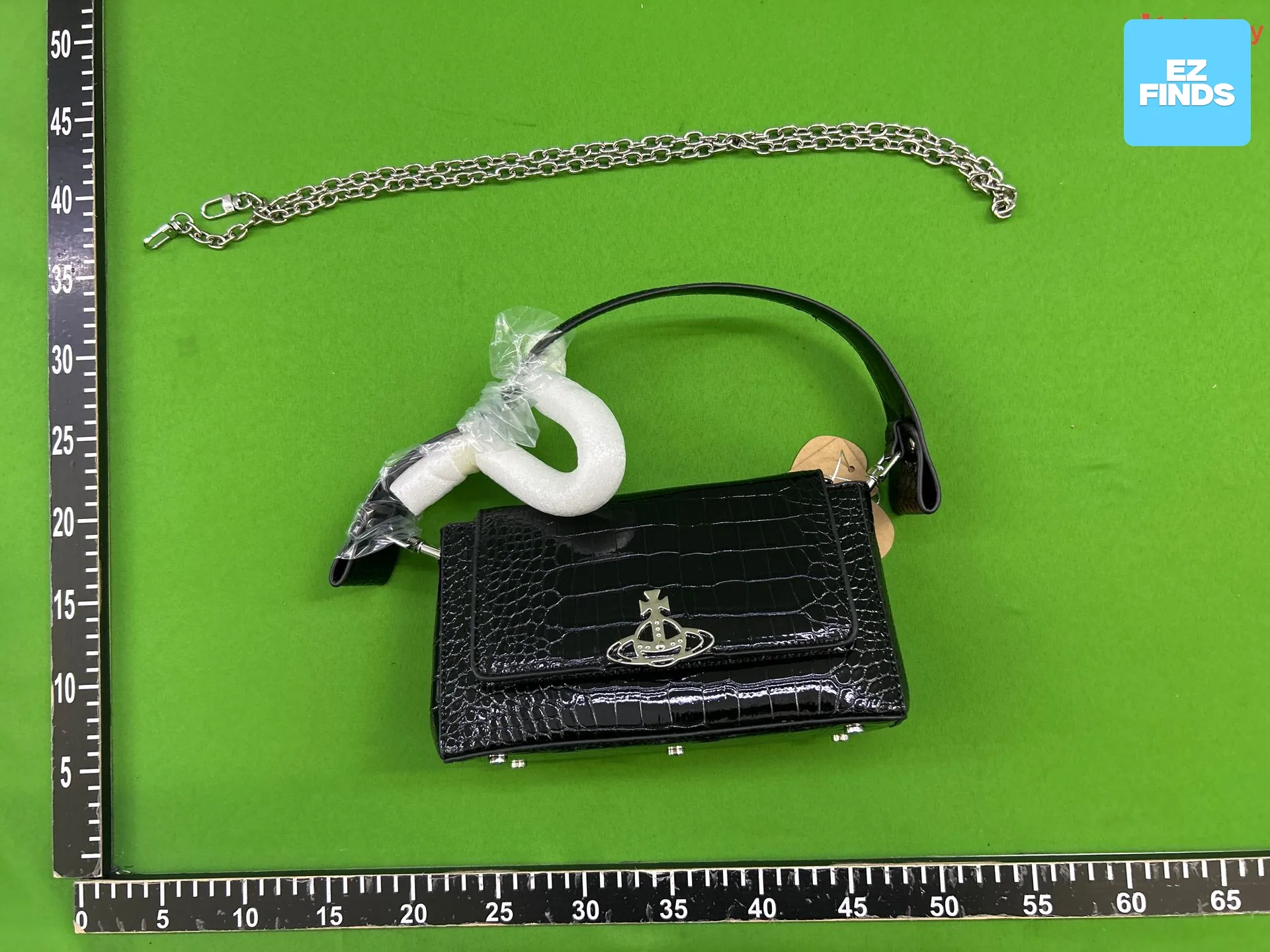 2025 New Trendy Bag Saturn Bag Hazel Crocodile Pattern Armpit Bag Saturn Chain Baguette Bag Bowling Bag QC-Foto von 1688 auf Qualit.ly QC