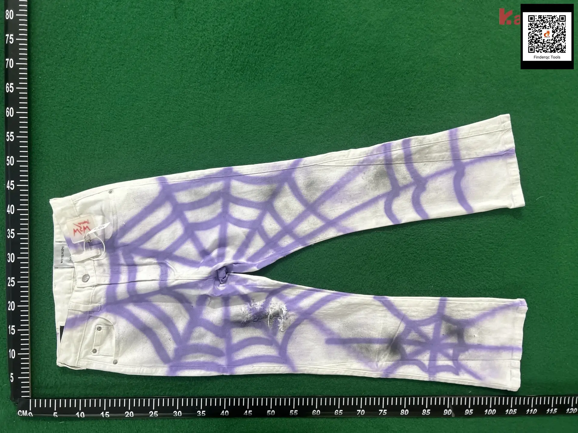 MCM Spider Web Jeans White