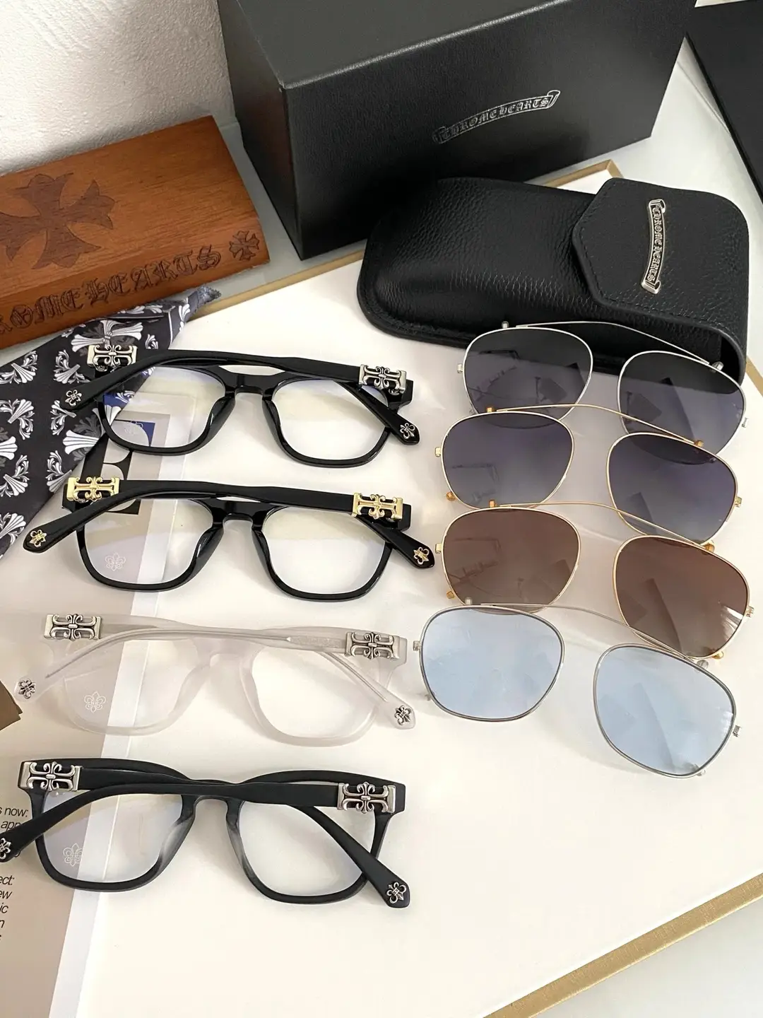 【Titanium Batch】 Model:PUMP ME SIZE:52-22-150 One frame with two lenses(clear and sunglasses)