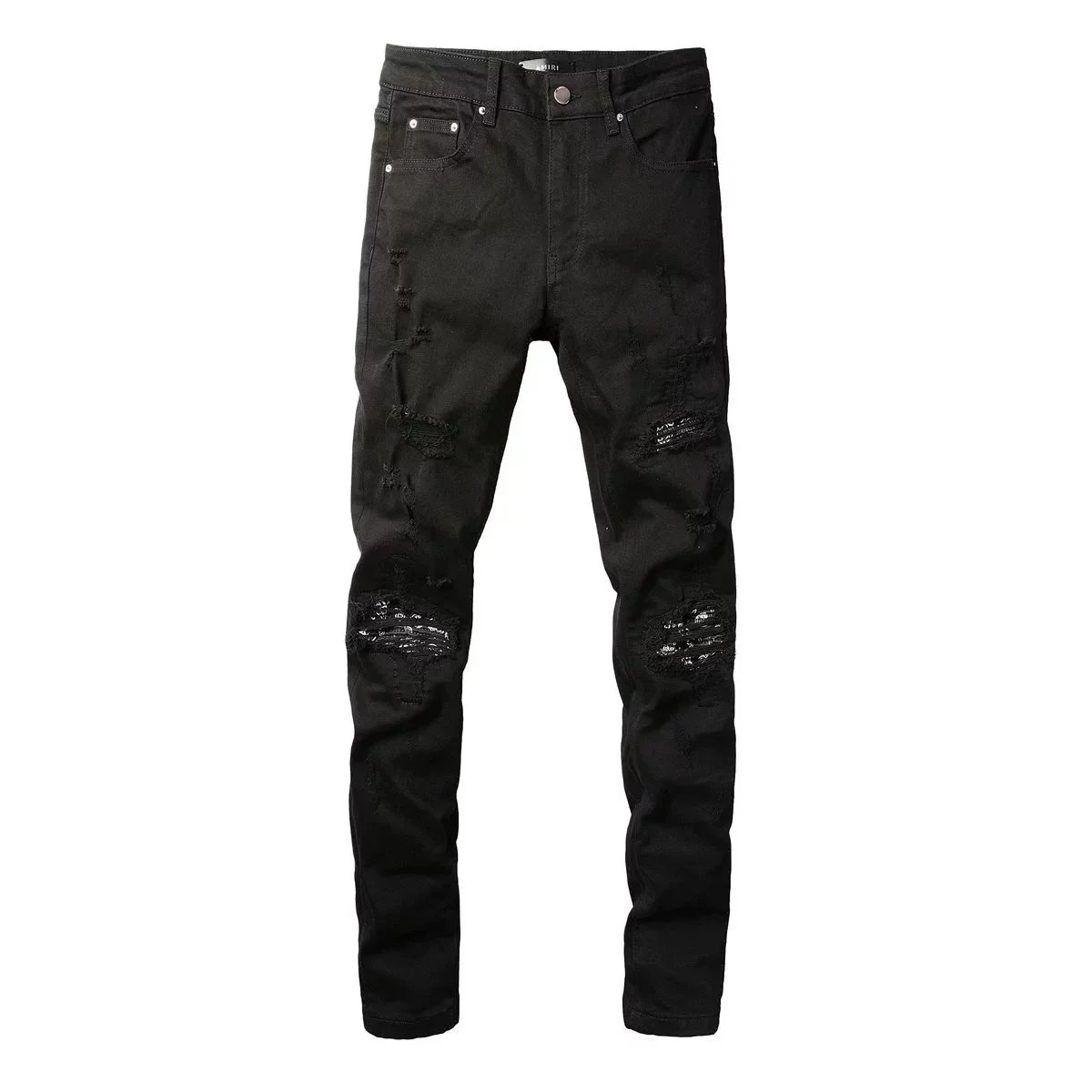 AMIRI Black Distressed Jeans