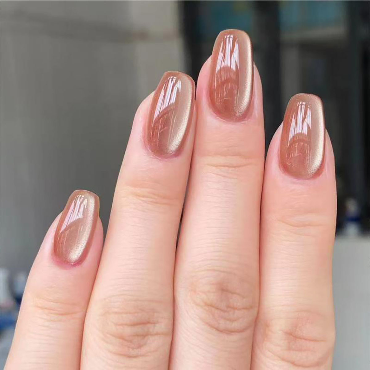 Advanced flash sweet cat's eye wear nail nail nail patch removable nails white finished wholesale