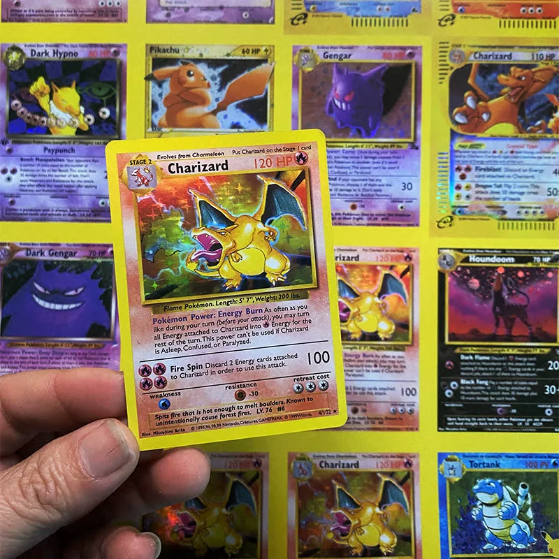 54pcs Cards MegaGX Shining Cards Charizard 25th anniversary