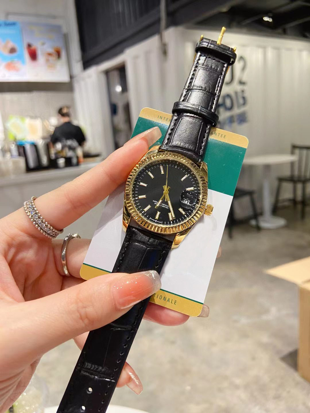 Log Belt Cross-Border New Simple Calendar Popular Watch Quartz Watch Wholesale Watch