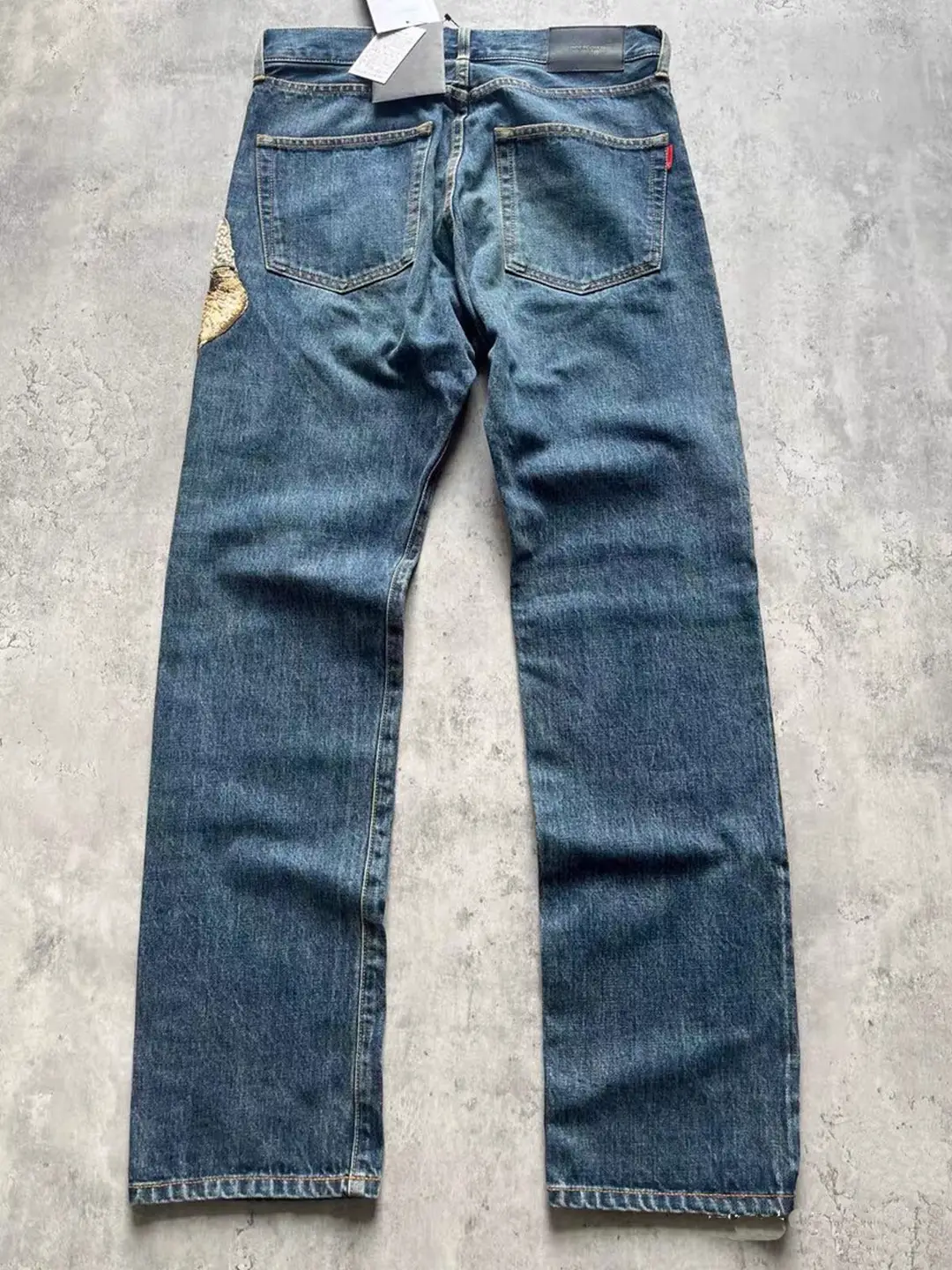 Independently Undercover Takahashi Shield Style 23AW Classic Beaded Ghost Hand Straight Tube Vintage Jeans
