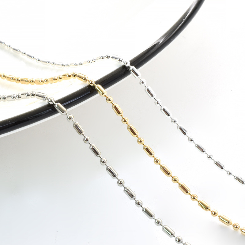 Seal oil color 1.5MM iron slub chain 1:1 antique walking decorative chain DIY hair accessories tassel chain