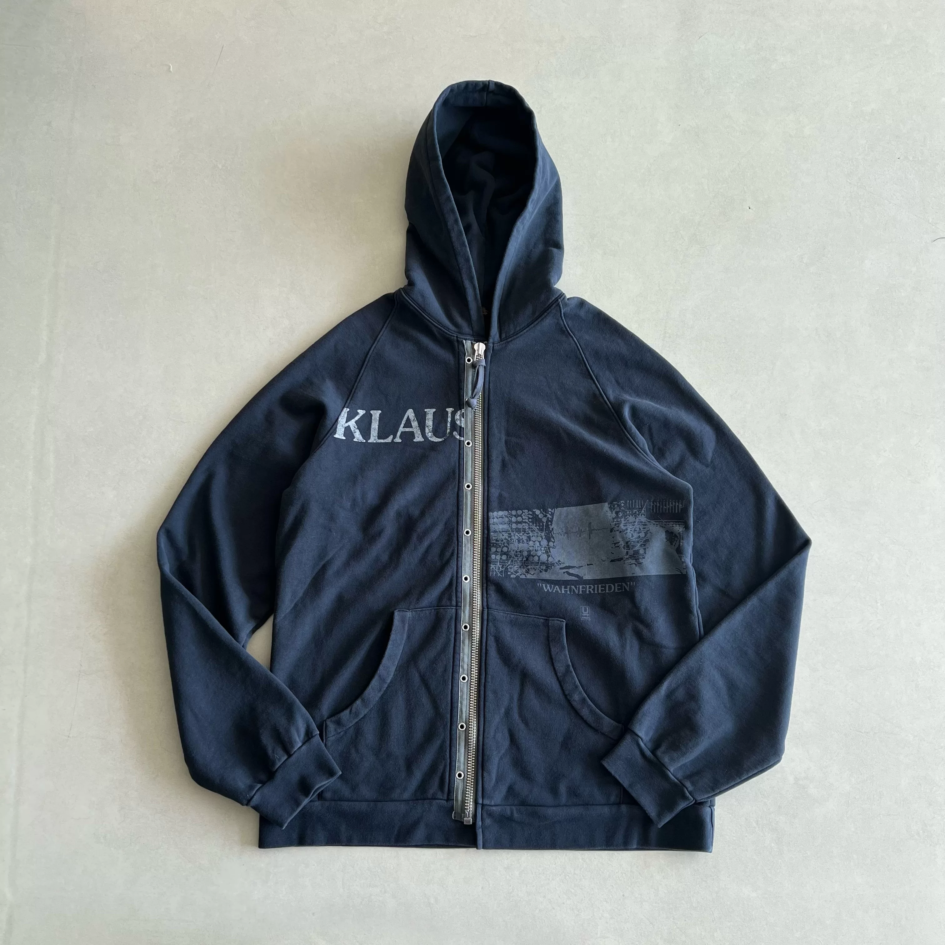 Undercover Jazz Fest79 06SS T-Issue Klaus Black Print Limited Edition Band Zipper Jacket