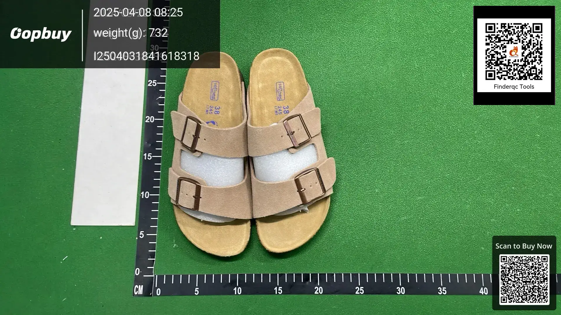 BK Pure Original Birkenean Leather Cork Slippers Unisex Double-Breasted Two-Word Slippers Bocken Shoes Thick Sole Outerwear Sandals