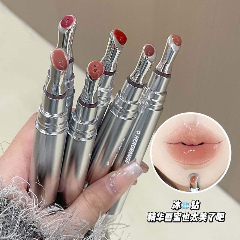 HERORANGE ~ Condensed Color Reflecting Dye Bright Lip Honey Holding Makeup Color Developing Moisturizing Doodle Lip Water Gloss Mirror Lip Glaze