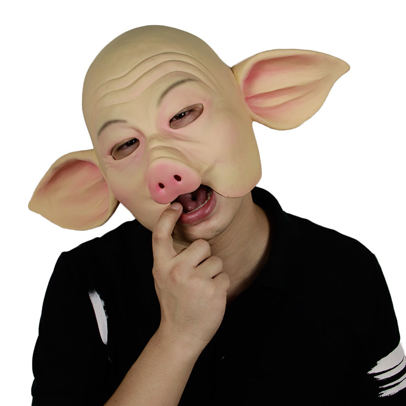 Pig Eight Ring Surface Belly Pig Face Headgear Adult Journey to the West Tang Monk Sun Wukong Cow Demon King Shoes and Hats Clothing Rake Foto QC de TAOBAO na Qualit.ly