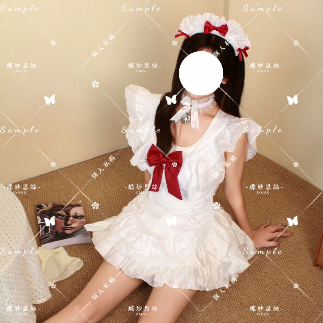 Butterfly Miao Si Sexy Pure Desire Style Maid Halloween Cosplay Costume Amusement Park Date Dress Set A1093