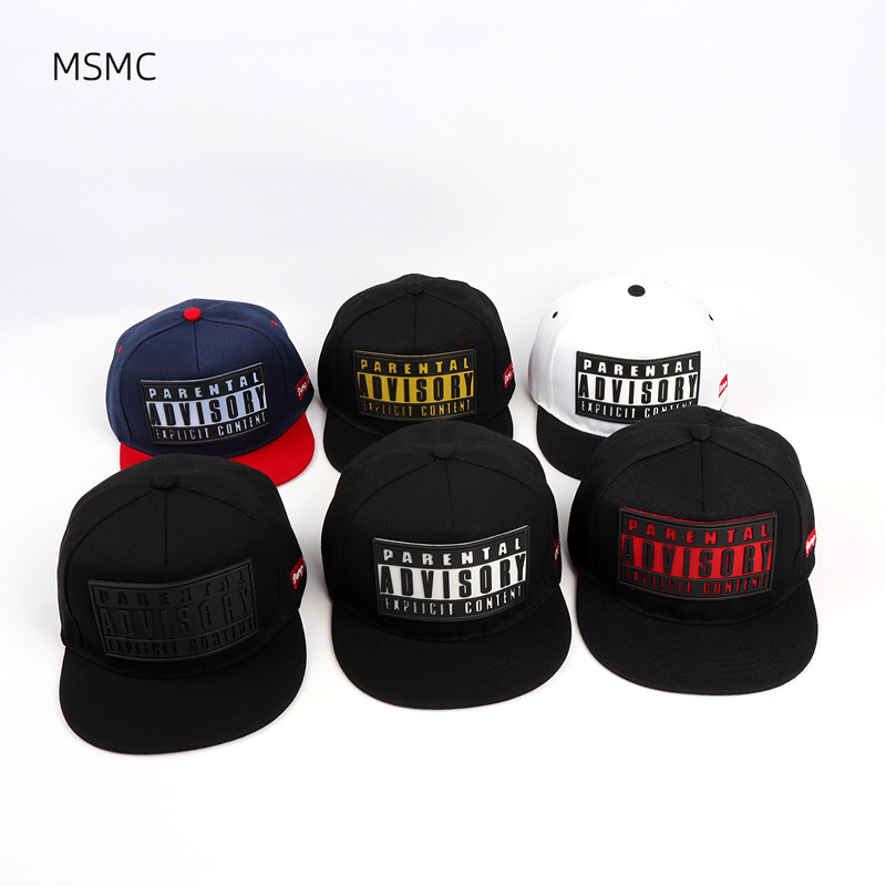 Europe and the United States cross-border explosions three-dimensional letter printing glue baseball hat men's and women's flat brim hip-hop hat street skateboard tide hat