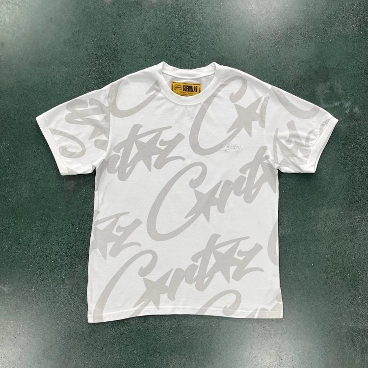 Evil- C Star Full printed T-shirt (white gray)