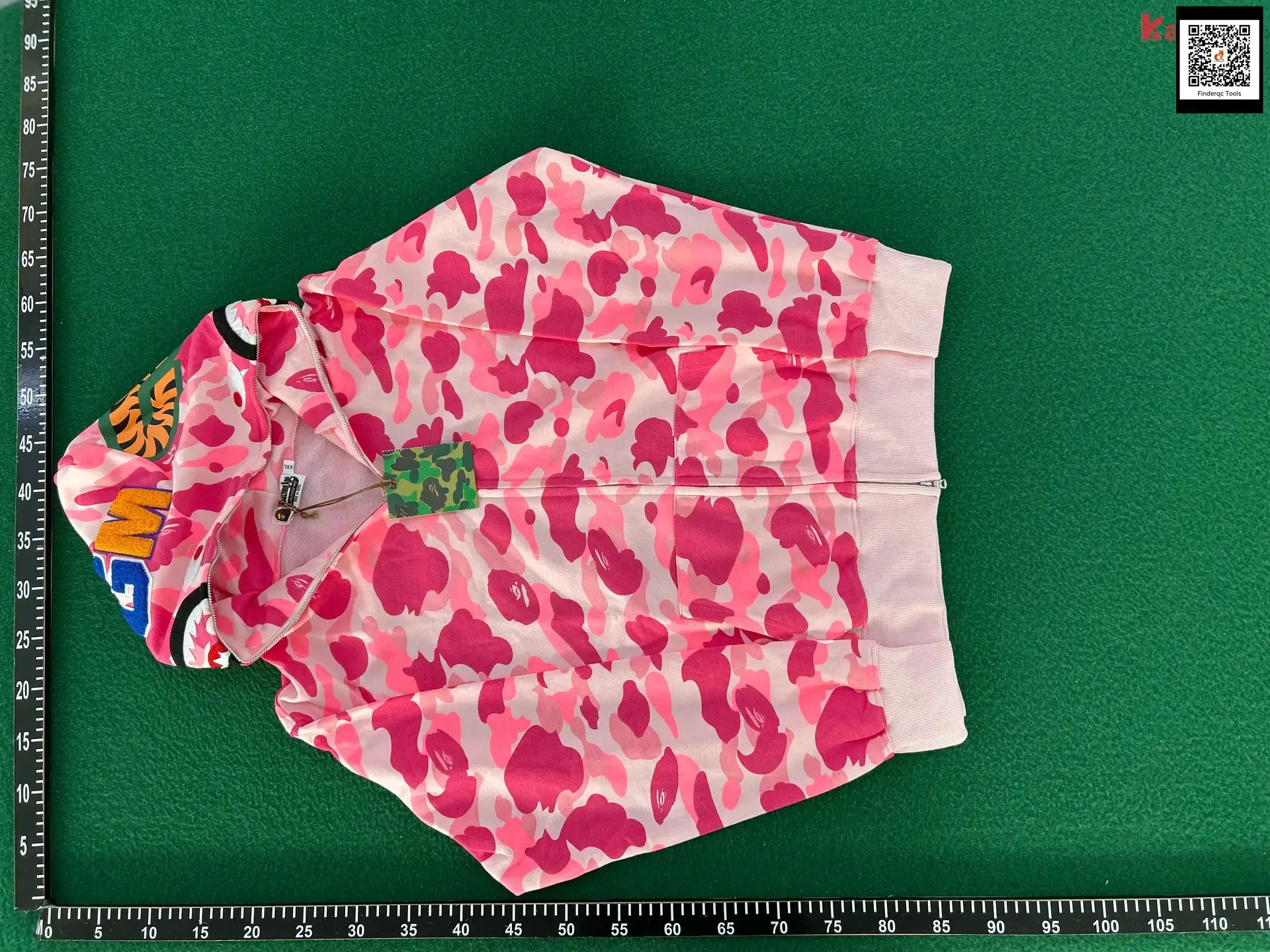 BAPE Shark Head Camo Zip Hoodie Purple