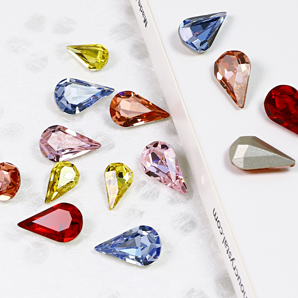 Dongzhou Crystal Water Drop Rhinestones K9 Jewelry Rabbit Ear Dress Wedding Accessories Rhinestone Dazzling Nail Art Rhinestones
