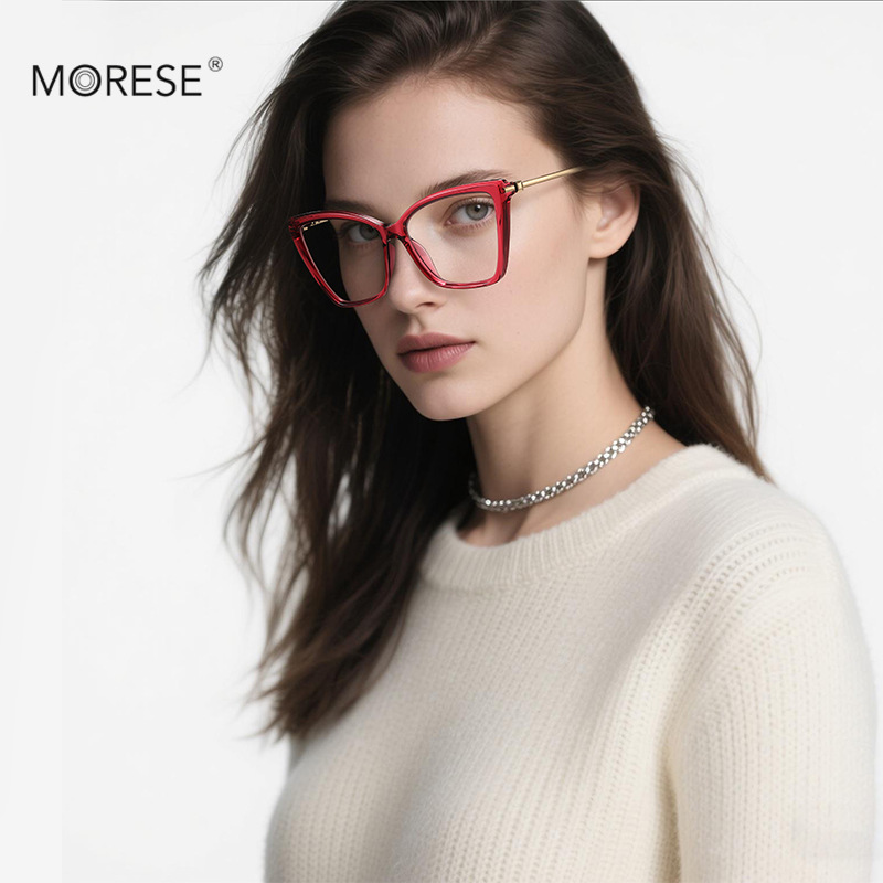 Original Tr90 Anti-Blue Light Glasses 2234 Normcore European and American Style Butterfly Frame Optical Frame for Women with Big Faces, a Must-Have Trend