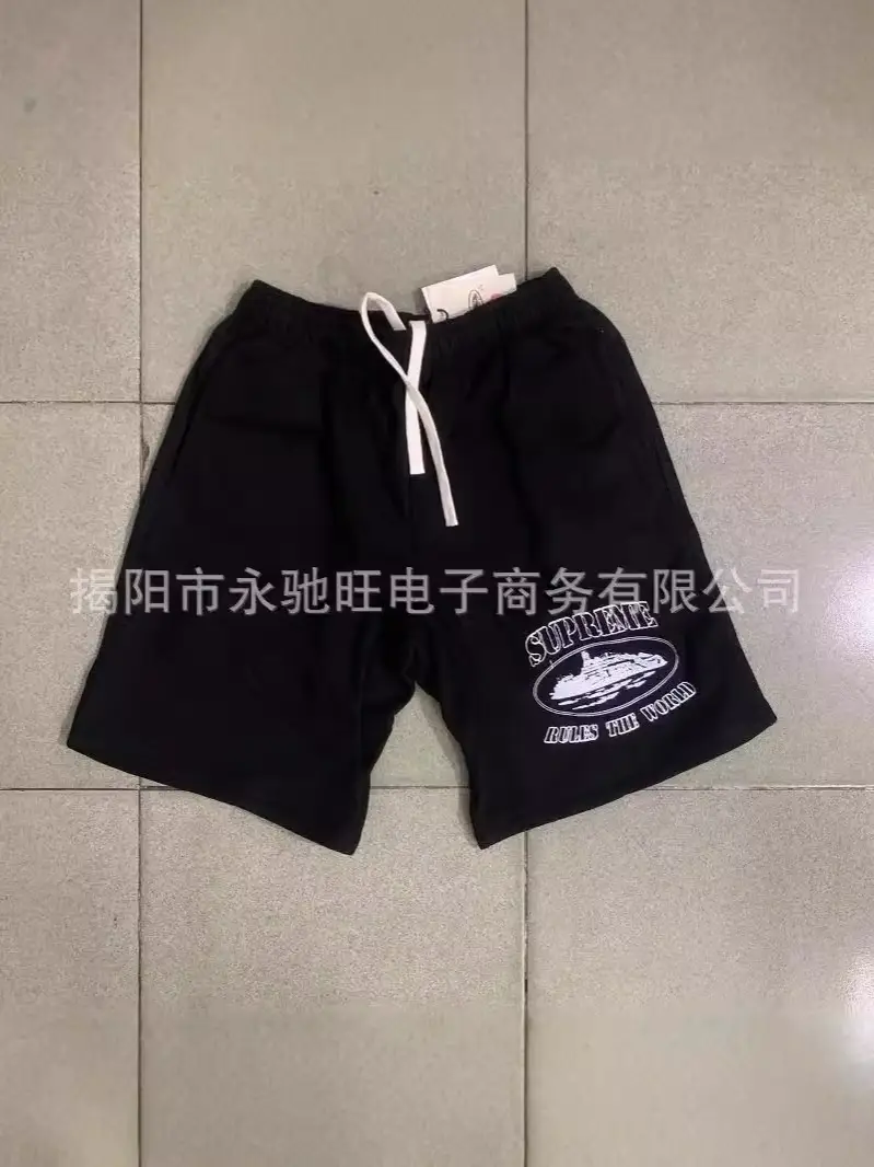 Cross-border E-commerce Alcatraz Shorts Ship Printed Shorts Trendy Hip-hop Skateboard Casual Sweater Trendy Brand Pants