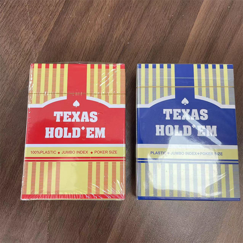 Spot Texas big character poker plastic poker pvc poker waterproof table game club foreign trade wholesale