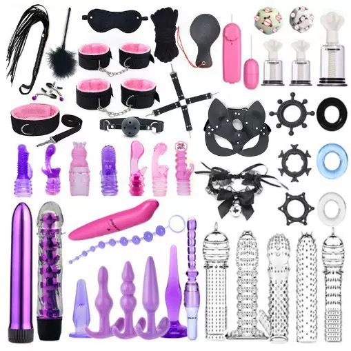 Sexy Sm Set of 21/35/47 Pieces for Adult Couples, Bondage and Teasing Sex Toys for Women, Vibrating for Female Masturbation