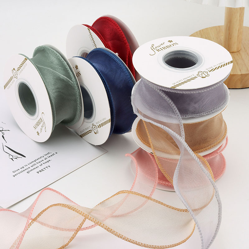 fishtail yarn ribbon gift diy decorative belt bow ribbon bouquet packaging belt cake box packaging belt yarn