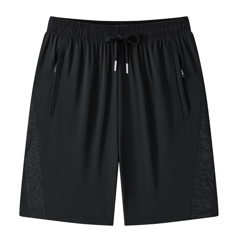 Men's Shorts Summer 2026 New Casual Sports Ice Silk Thin Quick-Dry Loose Plus Size 5-Point Shorts