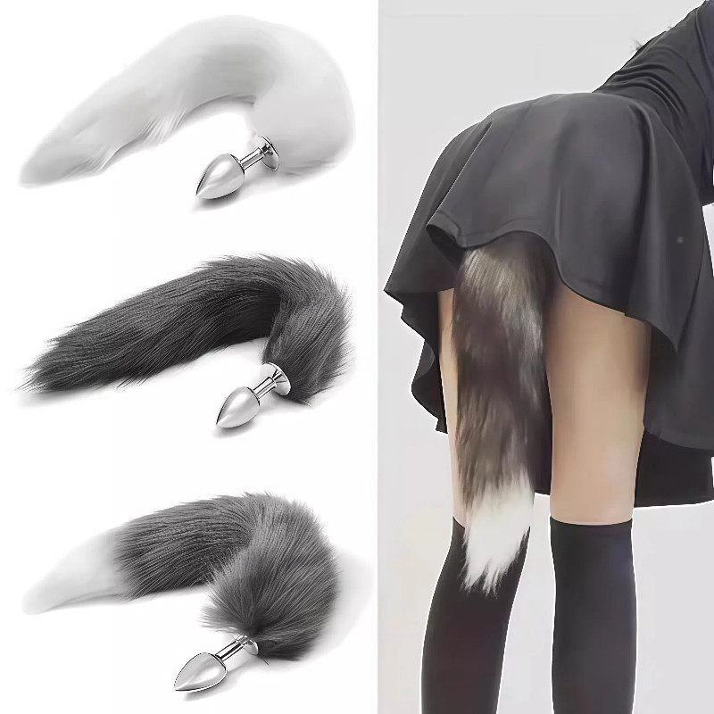 Fox Tail Anal Plug Wearable Mini Toy for Beginners Anal Flower Sm Shame Training Adult Toy