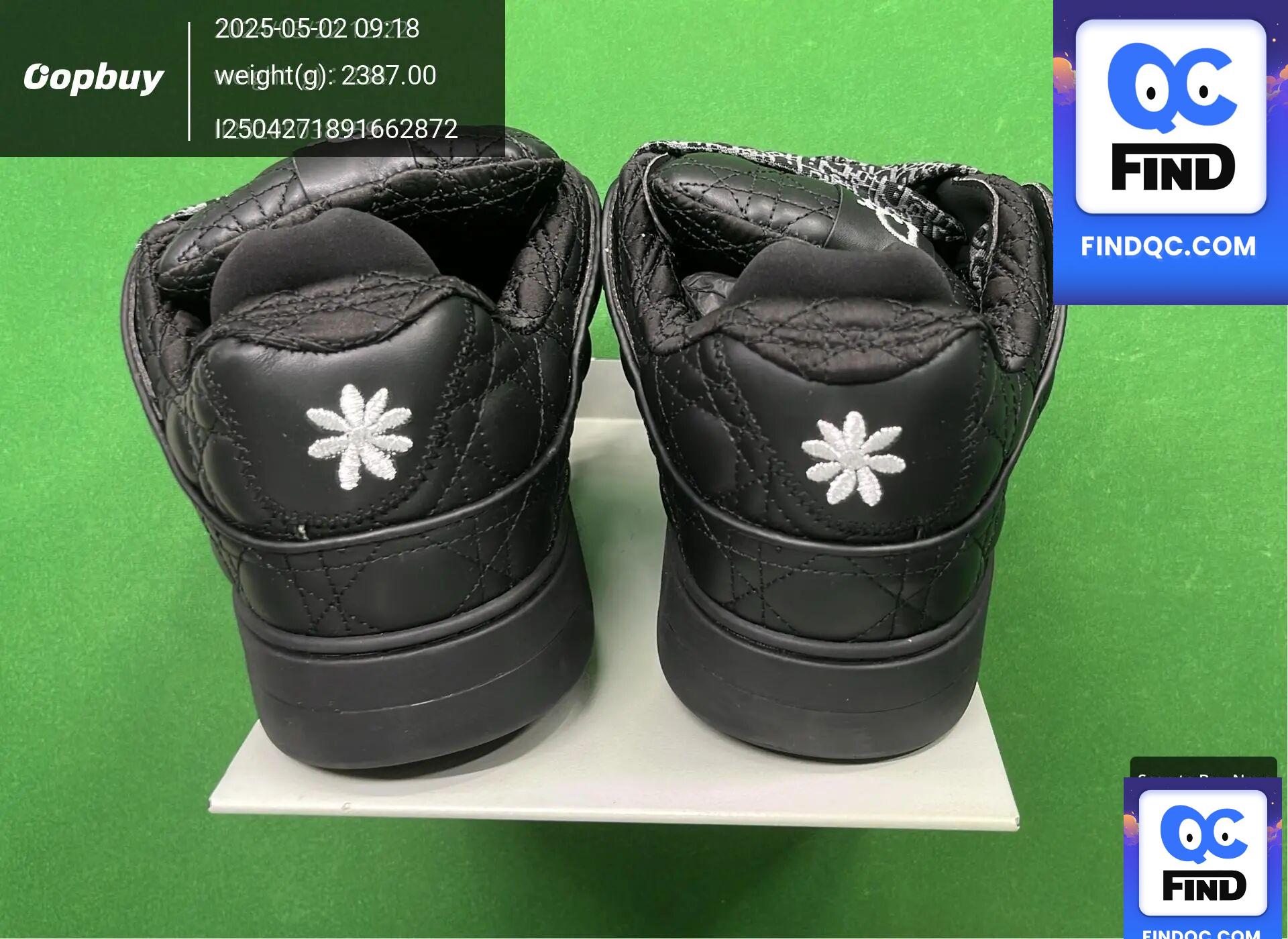 Dior B23 Sneakers Black — zdjęcie QC 3