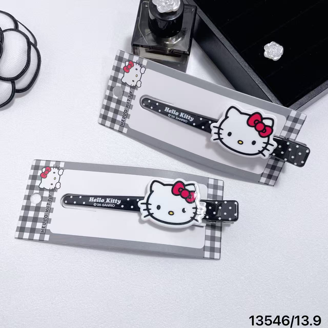 Officially Licensed Hello Kitty Classic Red Cute Cartoon Hairpin 13546