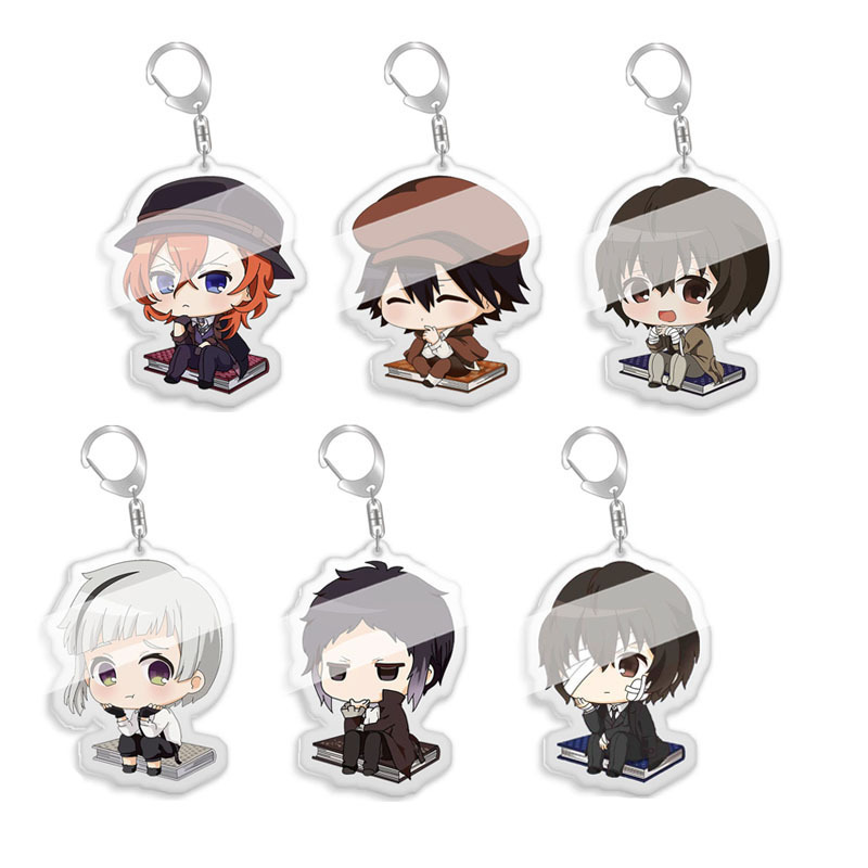 Rice House Animation Literary Hero Wild Dog Tai Zaizhi Surrounding Photo Card Photo Keychain Acrylic Pendant Secondary Element