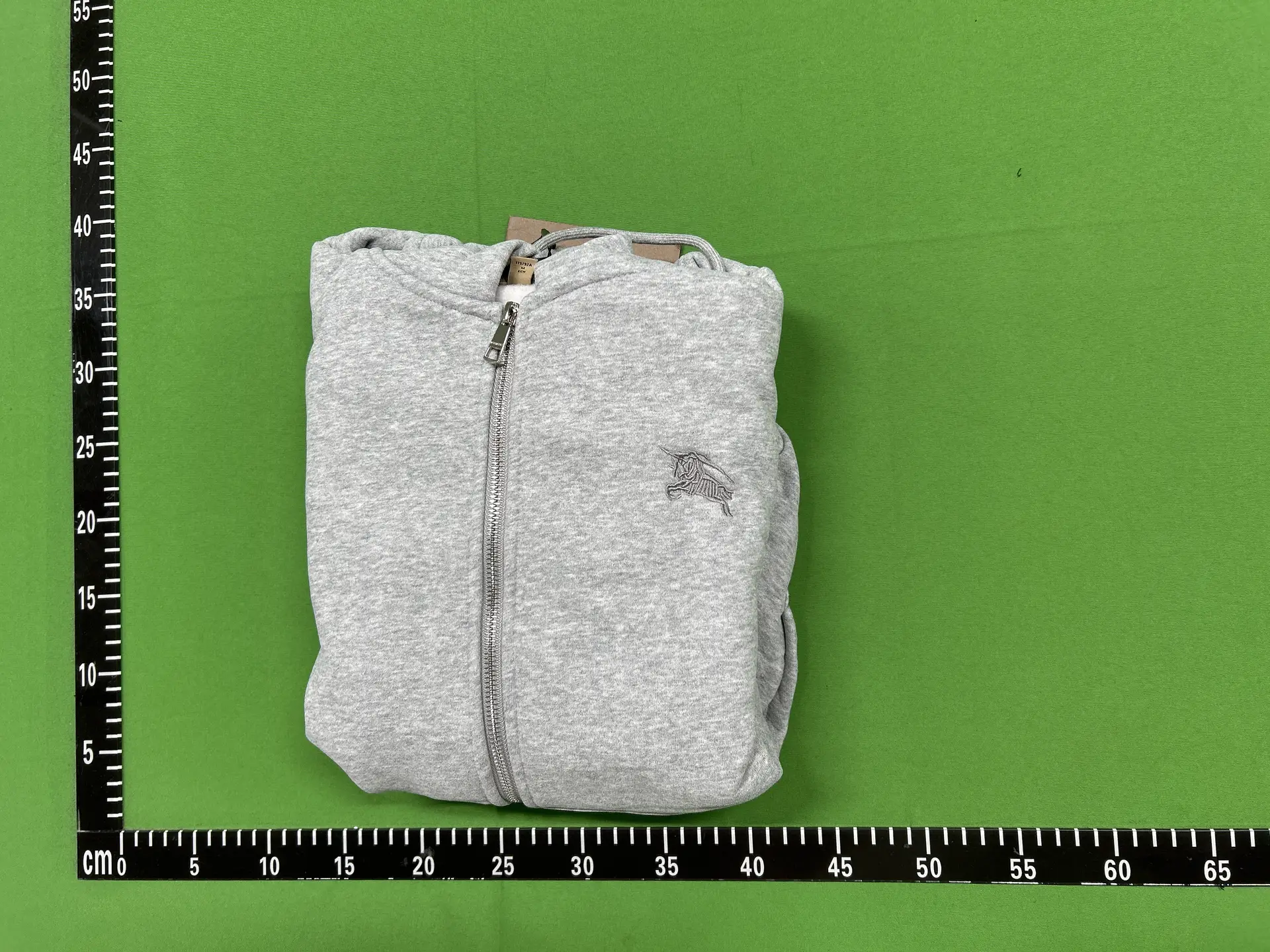 Burberry Zip Hoodie Grey