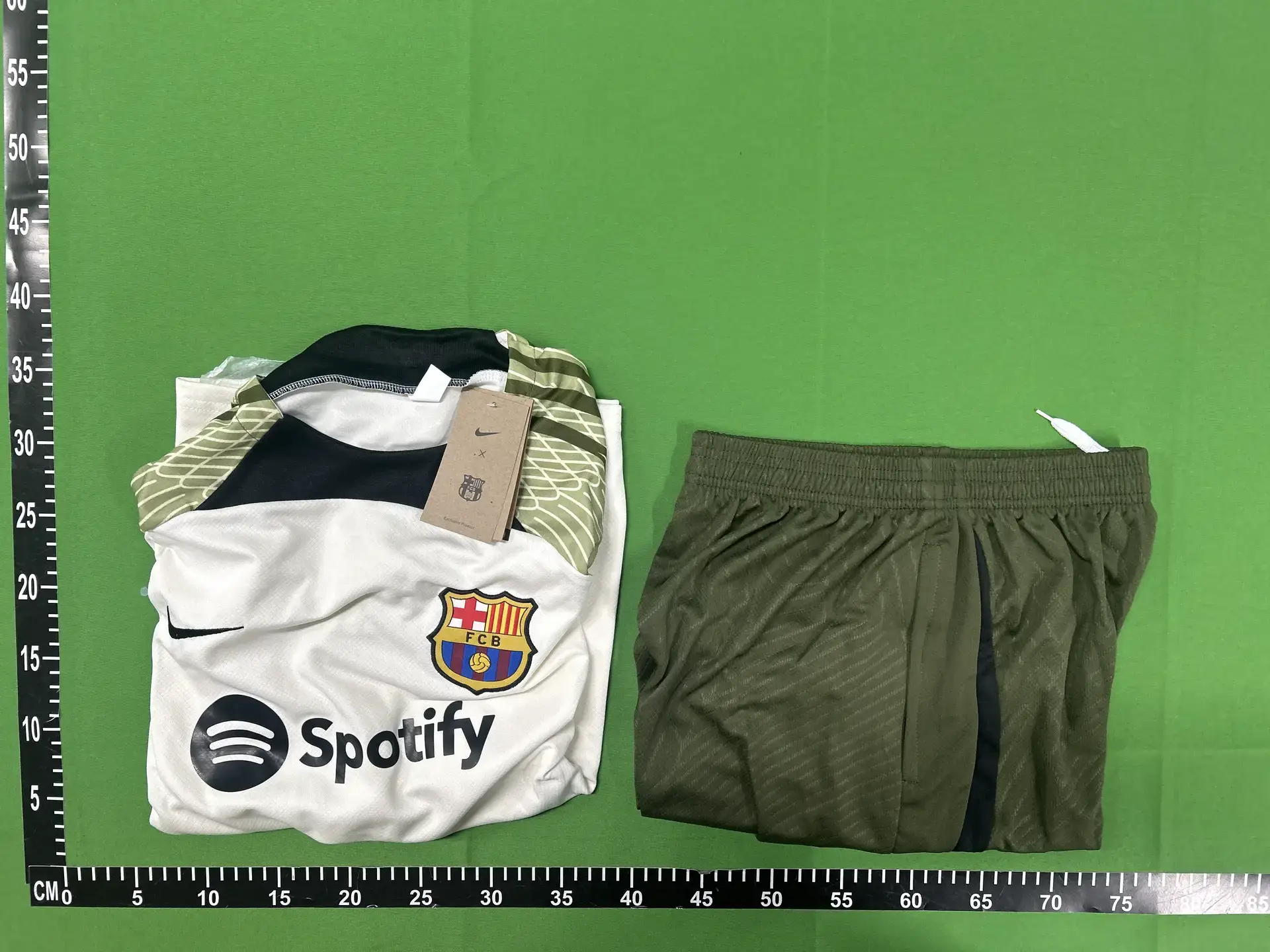 Nike FC Barcelona 2023-2024 Training Kit White Green