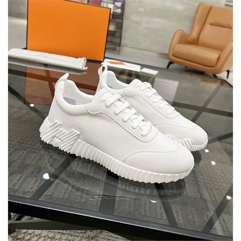 24 Spring and Summer Korean Style Thick-Soled Lace-Up Lightweight Wear-Resistant Frosted Leather Splicing Mesh Shoes Men's Outdoor Casual Shoes