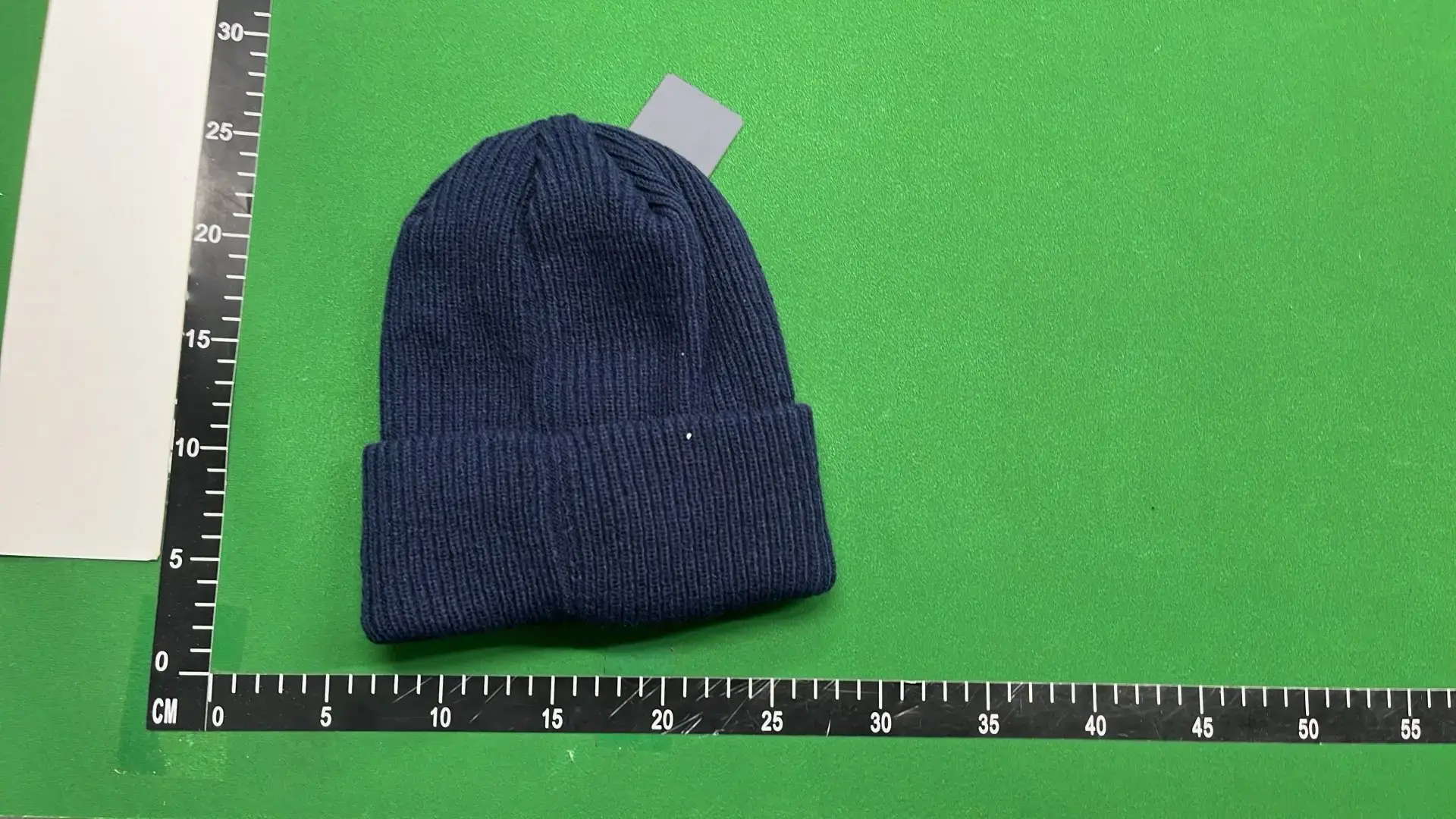 Navy Ribbed Knit Beanie