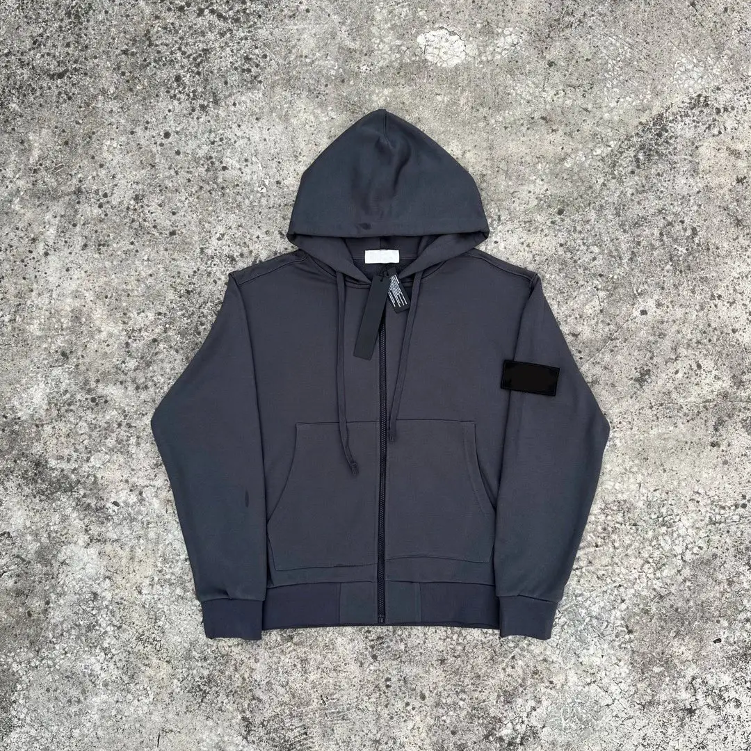 Korean-style cotton coat with detachable zipper placket