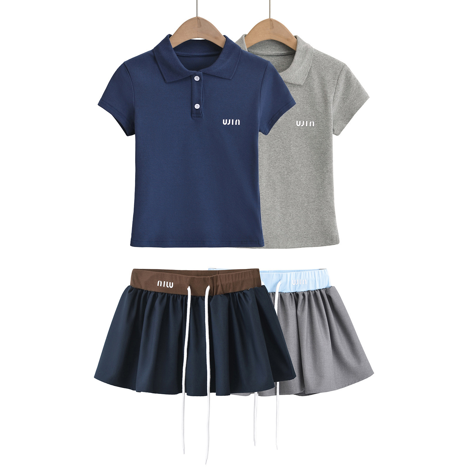 Summer dress with tea department wear a set of small Korean jk uniform first love pure milk sweet college style suit
