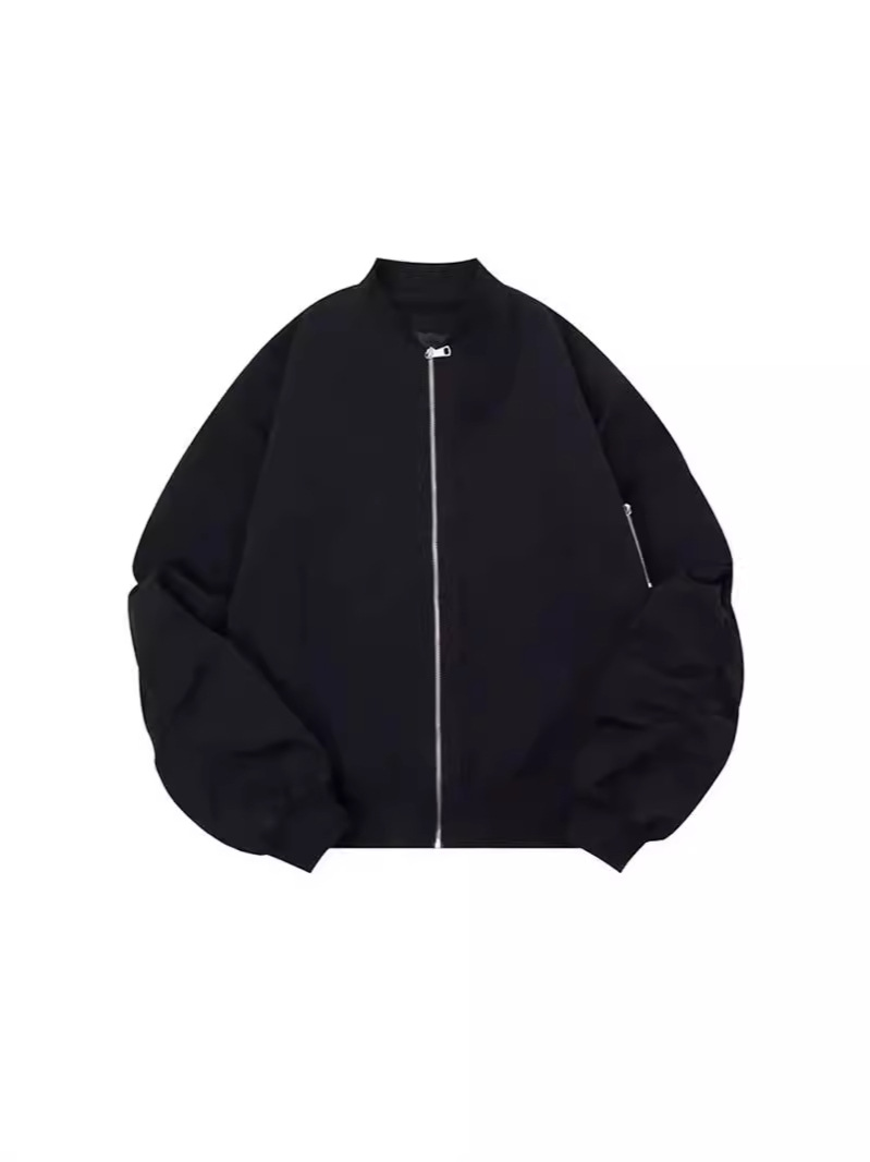 Spring American Solid Color Design Sense Baseball Suit Men's and Women's Trendy Brand Loose High Sense Bf Functional Workwear Jacket Coat