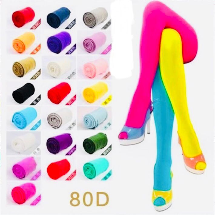 Spring new 80d pantyhose candy color velvet foot pants bottoming silk socks factory wholesale