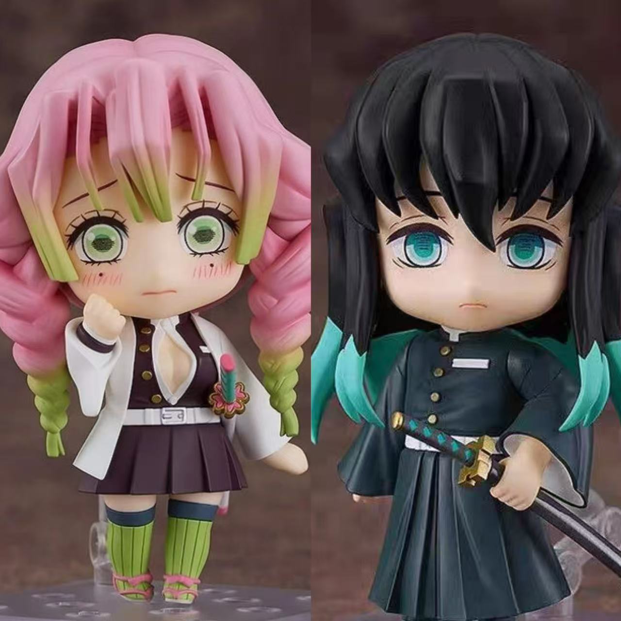 Demon Slayer: Kimetsu No Yaiba Q Version 2217 # Kanroji Mitsuri 2218 # Toshito Muichiro Doll Figurine Model
