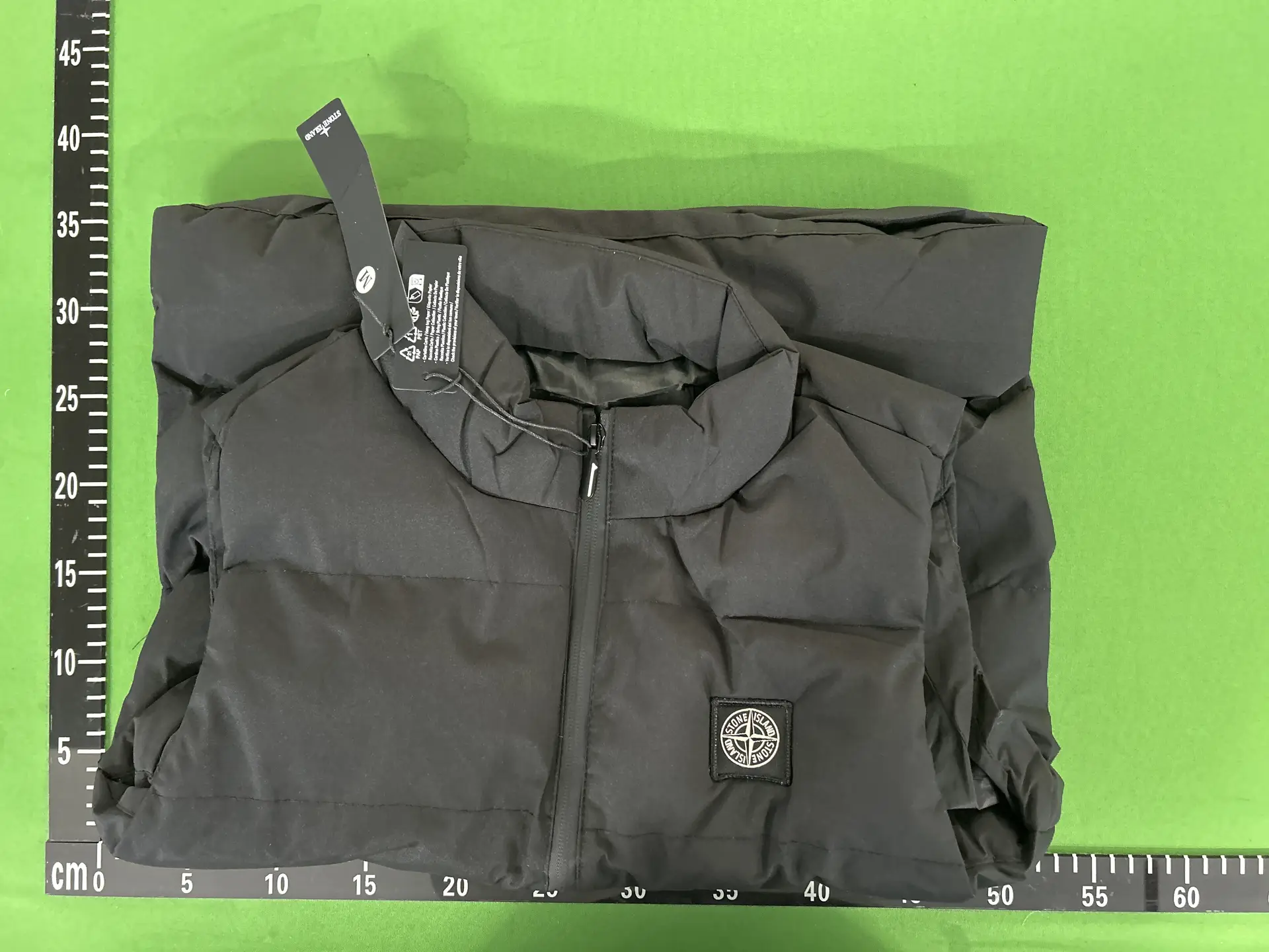 Stone Island black puffer vest