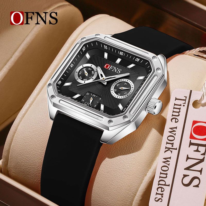 Oufani Classic Watch Six-Hand Date Business Men's and Women's Quartz Watch Luminous Waterproof Student Casual Quartz Watch