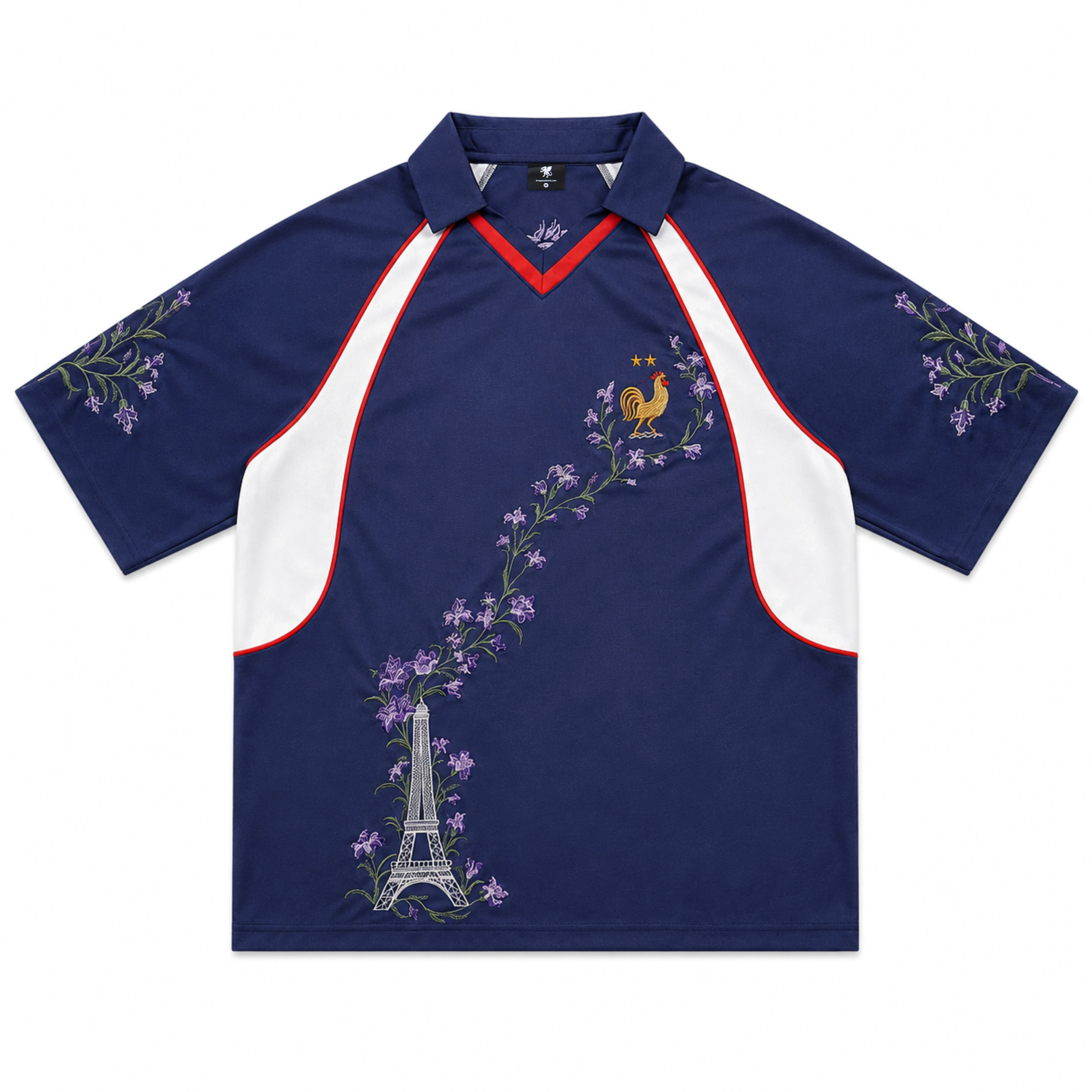 Night Garden Embroidery Satin Jersey