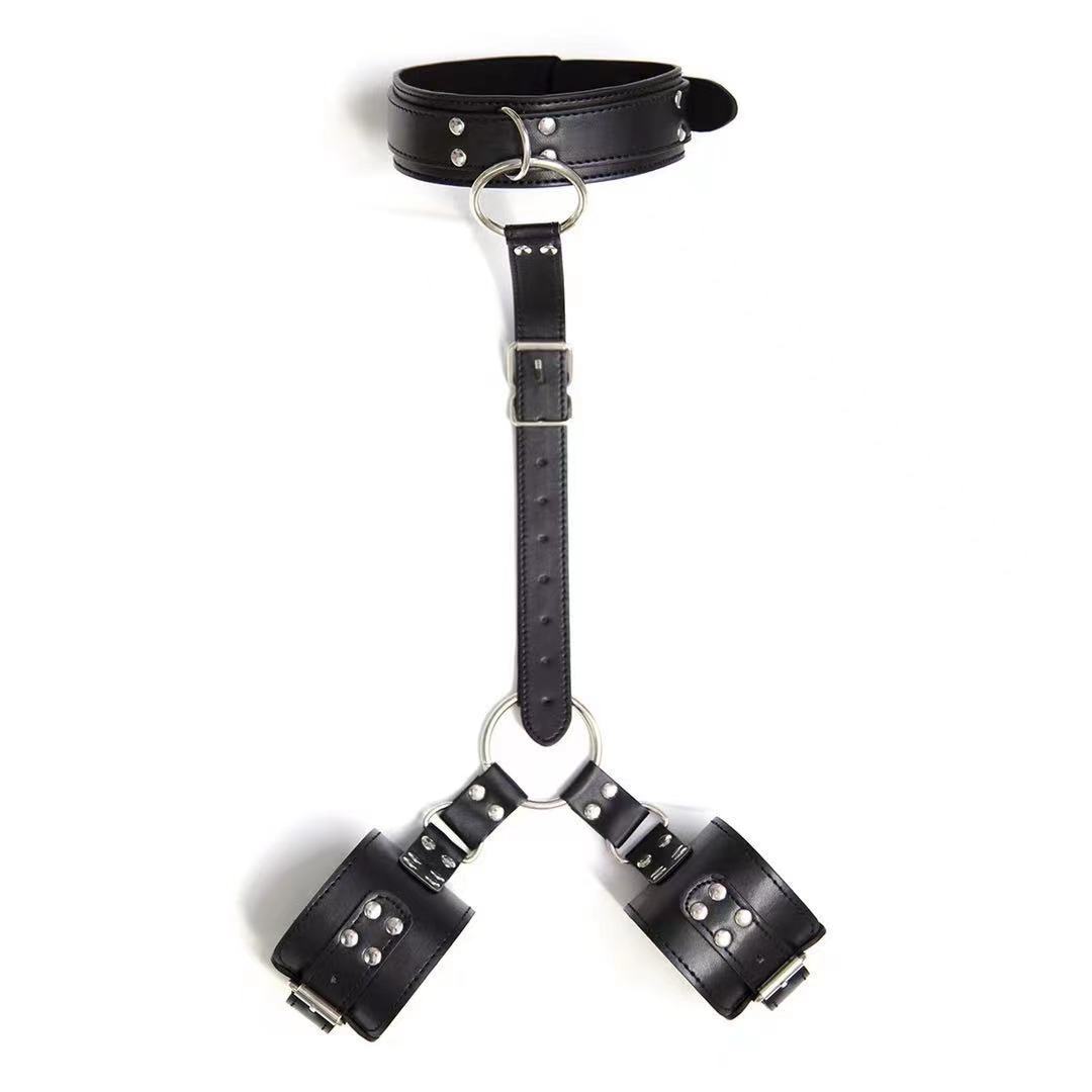 Cross-border foreign trade sex toys anti-back handcuffs binding collar restraint handcuffs alternative female sex toys