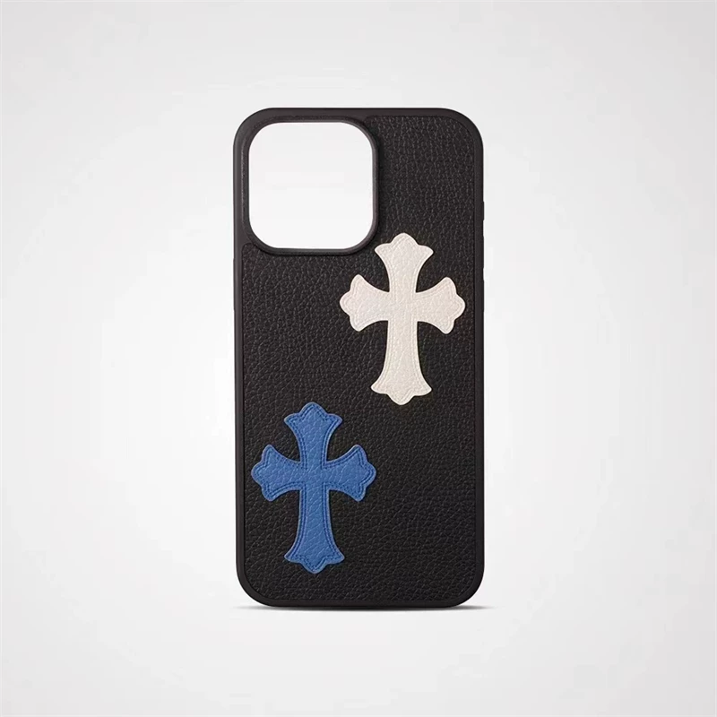 Cross Design New Model Suitable for Apple 16 Pro Max Phone Case, Leather Magnetic Suction, iPhone 15 Matte Anti-Drop Full Coverage, 13 Pro Max Wireless Charging Magsafe, 14 Stylish, 17/11 High-End Feel Foto QC de TAOBAO na Qualit.ly