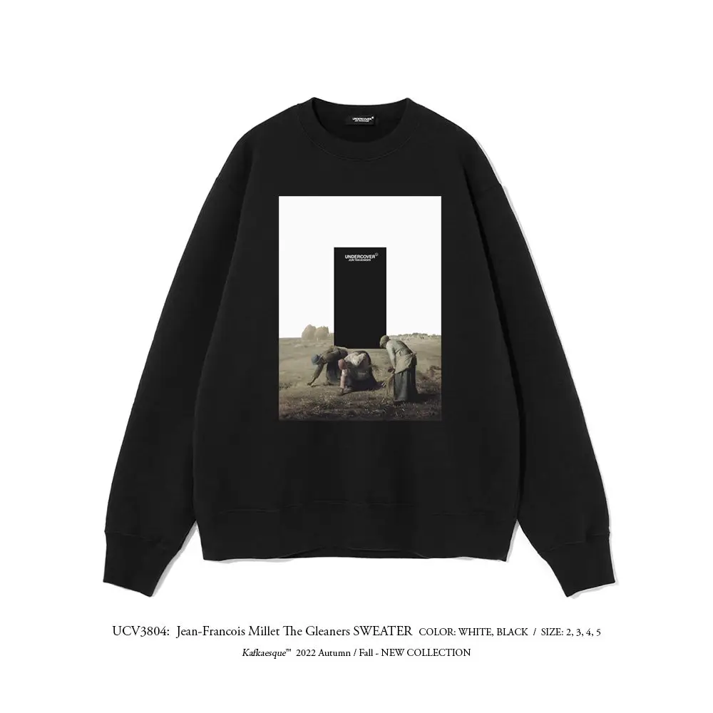 2025 Spring Miller Reaper Undercover Original Design Loose Retro Oil Painting Unisex Crewneck Sweatshirt