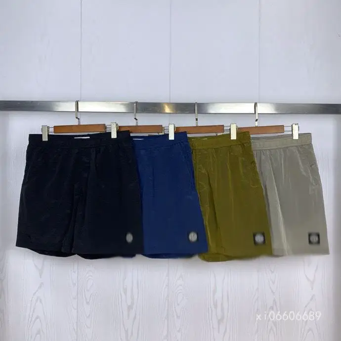 Cross-Border Stone 23Ss Stone Metal Nylon Sports Casual Quick-Drying Shorts Five-Quarter Pants for Men and Women Same Style Ius