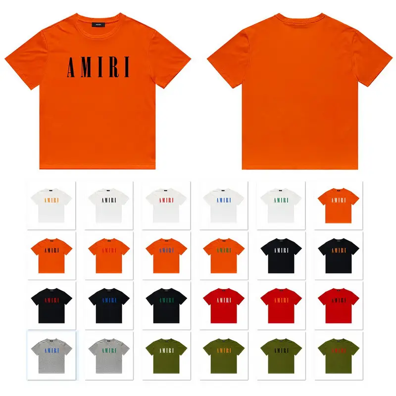 Long-Term Supply of Cross-Border European and American Trendy Brand T-Shirts, Short-Sleeve T-Shirts, Loose Fit, Fashionable and Versatile