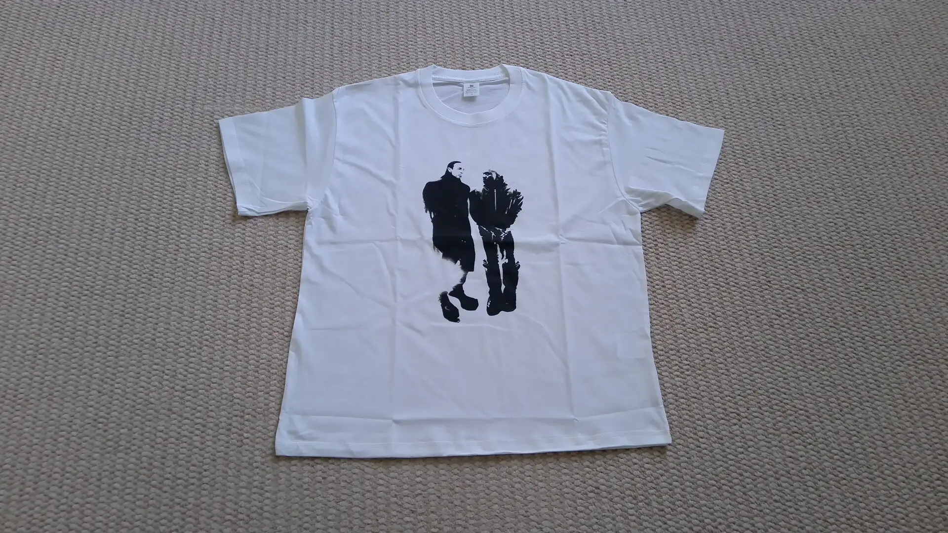 Overseas order backlog~Withdrawal of foreign trade heavyweight pure cotton short sleeved T-shirt with cut label for both men and women, niche couple top