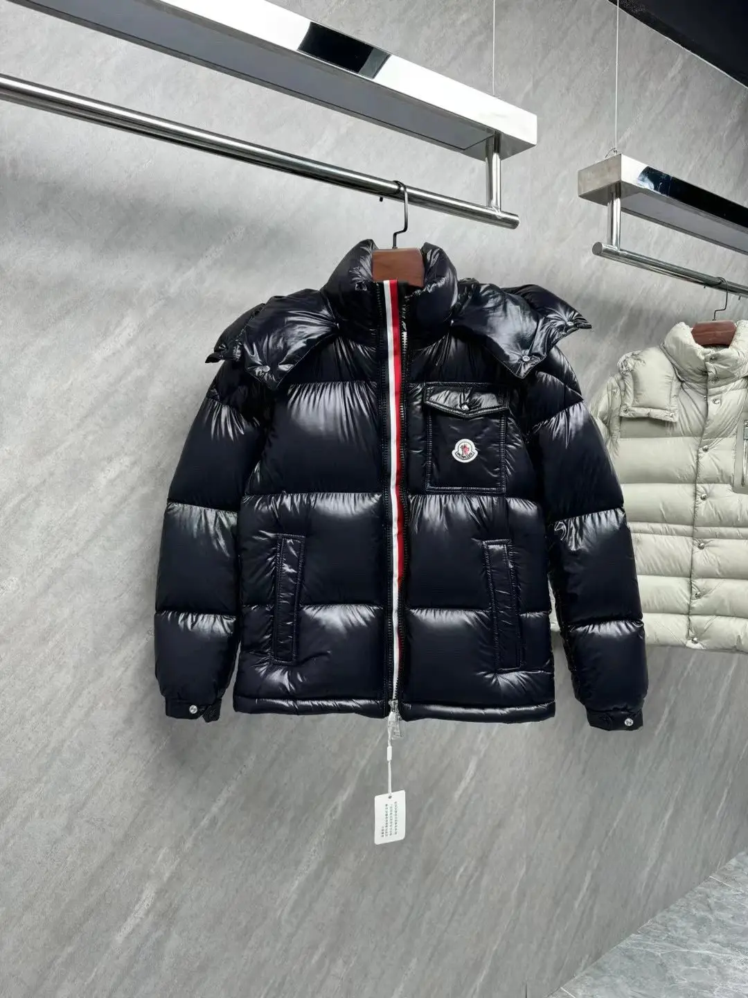 最新款Mon Montbeliard羽绒服(彩条) 1:1 Use 95% White Duck Down