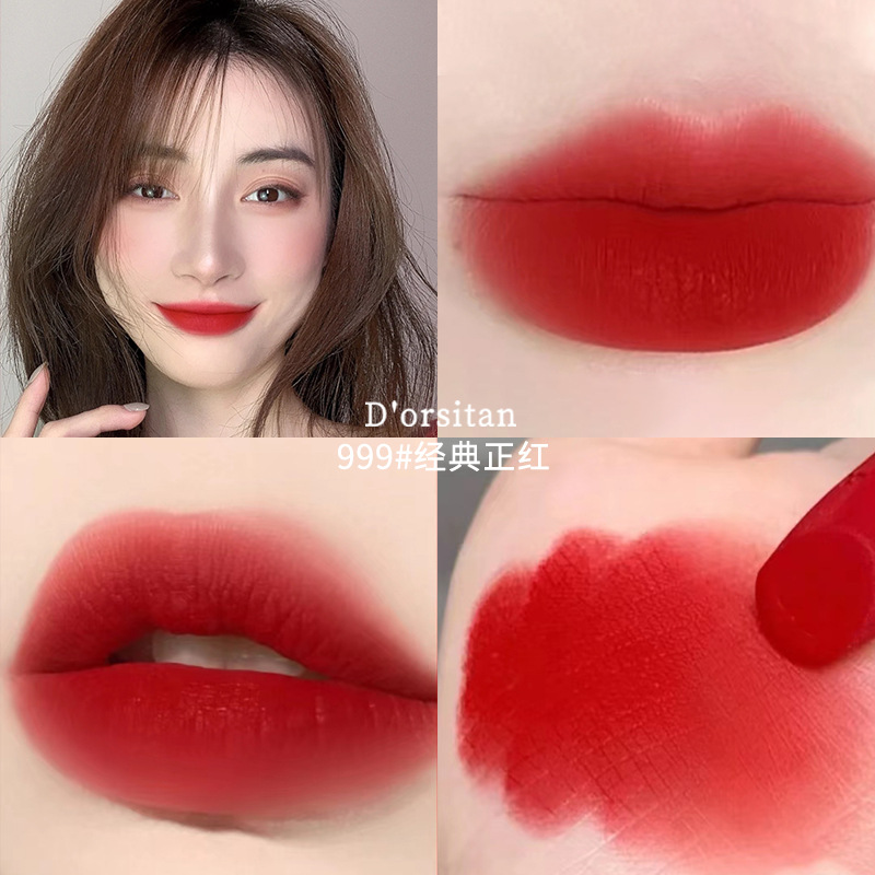 D'Orsitan Lipstick 999 Moisturizing Matte 888 Velvet Lipstick True Red 520 Soft and Moisturizing
